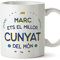 MUGFFINS Tazas Personalizadas para CUÑADO - En Catalán - Millor del Món - 11 oz / 330 ml - Regalo personalizable original y divertido