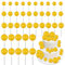 Blumomon 40Pcs Yellow Balls Cake Topper DIY Cake Insert Toppers Ball Cake Picks Cupcake Topper for Birthday Party Baby Shower Wedding Cake Decoration