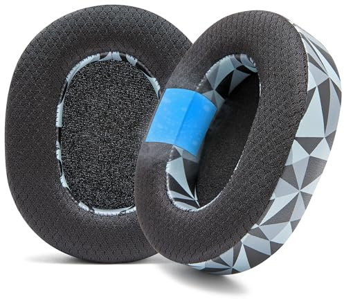 WC Freeze Blackshark V2 Pro 2023 - Coussinets d'oreille en Gel rafraîchissant par Wicked Cushions Uniquement (ne Convient Pas à l'ancien Blackshark V2 Pro) | Geo Grey