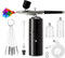 crpen Airbrush Kit Rechargeable Cordless Airbrush Compressor Portable Handheld Airbrush Air Brush for Model Painting,Nail Art,Cake decoration,Makeup, Barber (Black),(crpen5HlX)