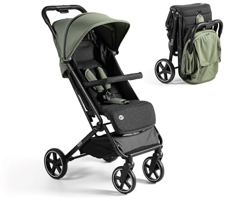 MS BabyWorld – Keo – Silla de paseo ligera hasta 22 kg | Capota extensible | Plegado tipo libro | Ultraligera y compacta | Ruedas grandes