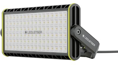 Ledlenser AF12C Work Led Strahler | Baustrahler IP67 | Scheinwerfer mit 8000 Lumen | Arbeitsscheinwerfer mit 5 Helligkeitsstufen und 5-stufig einstellbarer Farbtemperatur | Arbeitsbeleuchtung