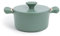 CREATE/POT STUDIO/Cacerola Ø24cm de aluminio fundido y asas de baquelita Verde Sage/Antiadherente, apta para todo tipo de cocinas, resistente y duradera, fácil de limpiar, libre de PFOA