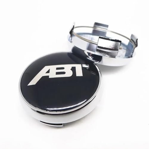 OBONG 4 Pièces Voiture Cache-moyeux Cache Moyeu Compatible avec pour ABT 65mm 68mm Enjoliveur Capuchon Central,H-65mm