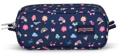 JanSport Large Accessory Pouch Large Pouch, Slice of Fun (Blue)