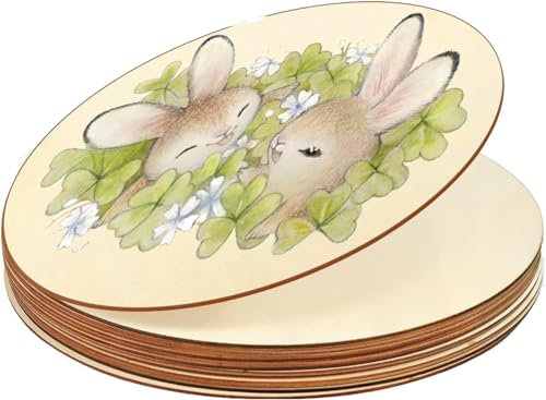 Runde Naturholzscheiben, Holzplatte Rund,Unvollendete Holzplatte zum Basteln für Pyrografie, Malerei, hängende Dekorationen (5CM-100Pack)