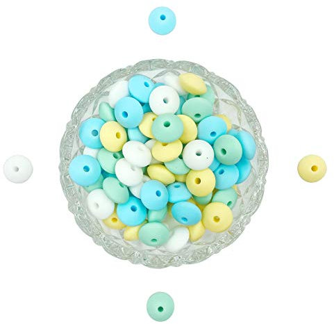 DIY Slicone Abacus Perlen 12mm 50pc Silikon Verlieren Perlen DIY Zubehör