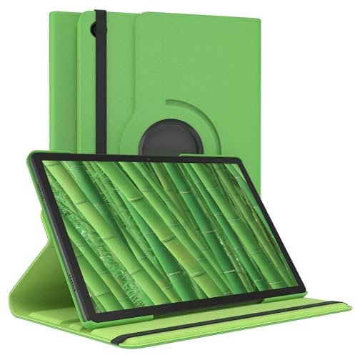 EAZY CASE - Tablet Hülle für Samsung Galaxy Tab A9 Plus Schutzhülle 11 Zoll Smart Cover Tablet Case Rotationcase zum Aufstellen Klapphülle 360° drehbar mit Standfunktion Tasche Kunstleder Grün