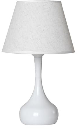 HERCHR Nachttischlampe, Dimmbare Kleine Lampe, Dimmbare Tischlampe Mit USB, Tischlampe Für Schlafzimmer, Nachttischlampe Für Schlafzimmer, Für Wohnzimmer, Heimbüro(Weiß)