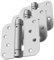 Self Closing Door Hinges, Spring Loaded Hinges 4 Inch, Adjustable Tension for Garage, Front Door, Back Door, UL Listed, for Left and Right Hand Door, 5/8'' Radius Corners, Brushed Nickel (4 3 Pack)
