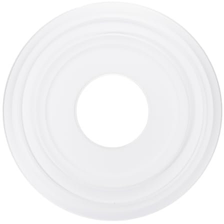 PATIKIL Médaillon de Plafond, 31 x 10 cm PU Rosace Décorative pour Plafonnier Chandelier Rosace Moulée pour Couvrir les Luminaires de Plafond, Blanc