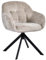 Duhome Loungesessel Armlehnstuhl aus Chenille-Stoff, Schminktisch Stuhl Esszimmerstuhl Sitzschale 360° drehbar, Khaki
