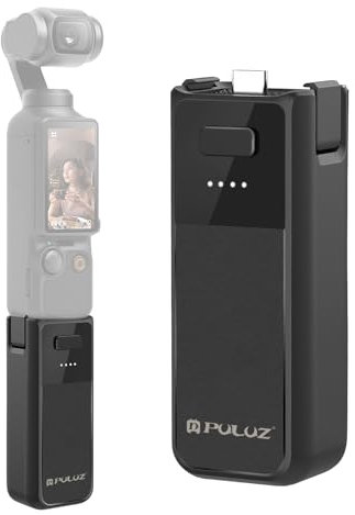 Osmo Pocket 3 Battery Handle Grip for DJI Osmo Pocket 3, Portable Pocket 3 Combo Accessories, Built-in 2800mAh Battery, 1/4 Threaded Hole