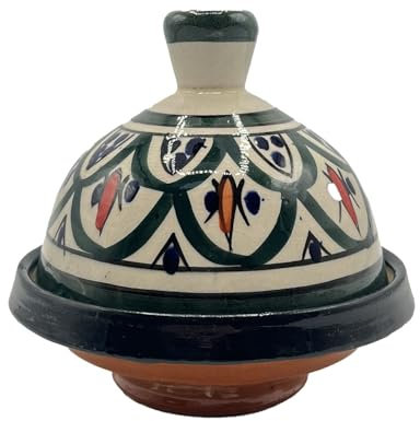 Mini Tajine Porte Épices en Céramique Safi, Peint à la Main Diam. 13 Cm 0811241409 Maroc Tunisie Turquie Ethnique du Monde