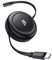 Cverny Retractable USB C Cable, 100W 5A USB C to USB C Fast Charging Cable, 3.3ft 5-Stage Length Preset Type C Charger Cord for Compatible with iPhone 15/16 Series, MacBook, ipad Pro, Samsung S24