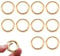10 Stück Feder O Ringe, Federspaltringe, Schlüsselring Klein für Bastelarbeiten, DIY Taschenringe Handwerk Machen, Taschenzubehör, für Taschen, Geldbörsen, Handtaschengurte, Gold