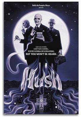 RUINOSAU Buffy Horror-Filmposter The Vampire Slayer auf Leinwand, Wandkunst, Dekoration für Schlafzimmer, Wohnzimmer, moderne Wanddekoration, Geschenk, 30 x 45 cm, ungerahmter Stil