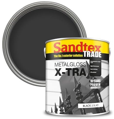 Sandtex Trade Metal Gloss Paint 2.5l Black
