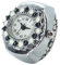 Generisch Ring Watches for Women Finger, Lightweight Fingers Watch, Vintage Innovative Clock Jewelry, Precise Timekeeping Design, Adjustable Band, Ideal for Everyday Wear, Alloy Case
