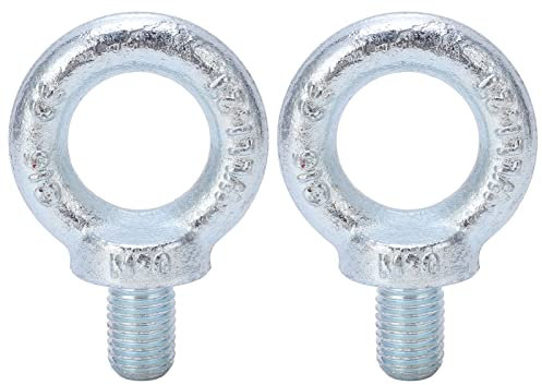 2 pcs bulloni ad anello di sollevamento galvanizzato in acciaio a carbone eye eyefilt a filo con la spalla per occhiali (M20)