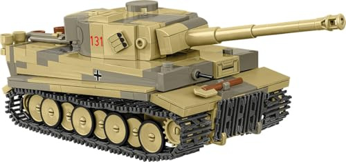 COBI PANZER VI TIGER I no 131, 18 cm x 7.5 cm x 6 cm, Beige