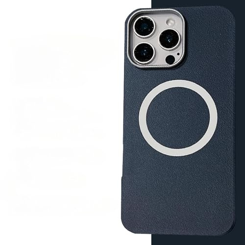HJZSZX für iPhone XR Lederhülle Wireless Charge Protector Magnetabdeckung (für iPhone XR/F-Blau)