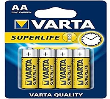 Varta 12X 42335 Superlife R6/AA (Mignon) (2006), 4 Stück Blister - Zinkchlorid Batterie, 1, 5 V