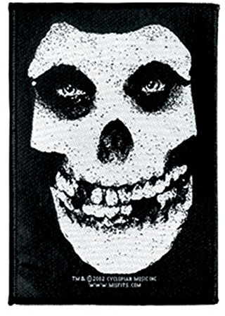 Misfits Skull Unisex Patch standard, 100% polyester,