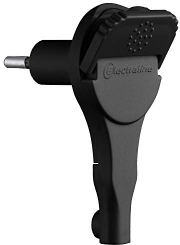 Electraline 520201 Fiche male 2P 6A extra plate Noir