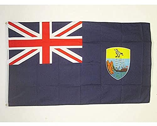 AZ FLAG Saint Helena Flag 90x60 cm 100D Polyester 2 Grommets | Indoor and outdoor use Saint Helenian 2x3 ft decorative flag St Helena double stitched seams and reinforced edges