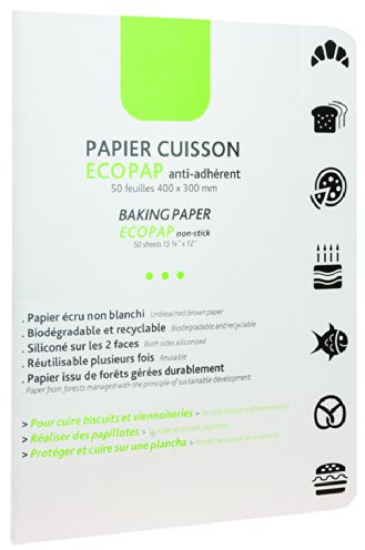 Papier cuisson Ecopap professionnel 50 feuilles de 400 x 300 mm