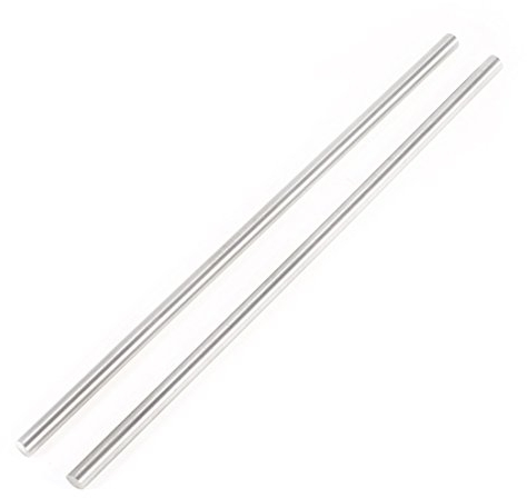 Sourcingmap 2pcs 6mm x 200mm Metal Machine Turning Tool Rod Bar Lathe Round Stick