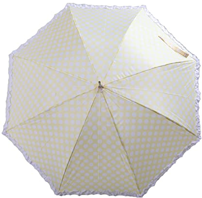 Susino 3180 Romantischer Automatik Stockschirme mit Punkten (Cream)