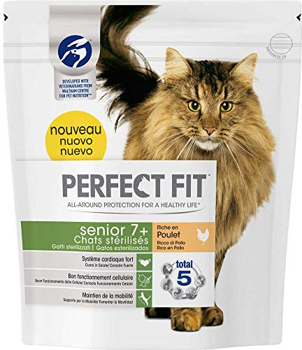 Perfect Fit – Kroketten Senior 7 + im Huhn für Katzen Senior steril – 1,4 kg