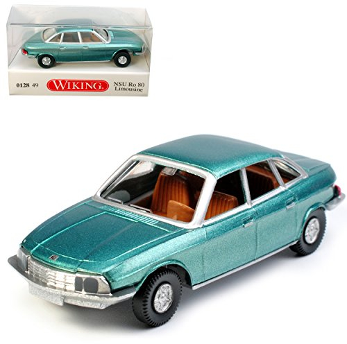 Wiking NSU Ro 80 Limousine Türkis Grün Metallic 1967-1977 H0 1/87 Modell Auto