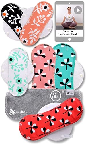 Waschbare Binden bio Baumwolle; 6-Pack (Größe S+M) MINI Stoffbinden waschbar MADE IN EU; wiederverwendbare Binden Waschbar; Waschbare Stoffbinden für Menstruation; Baumwollbinden Damenbinden waschbar