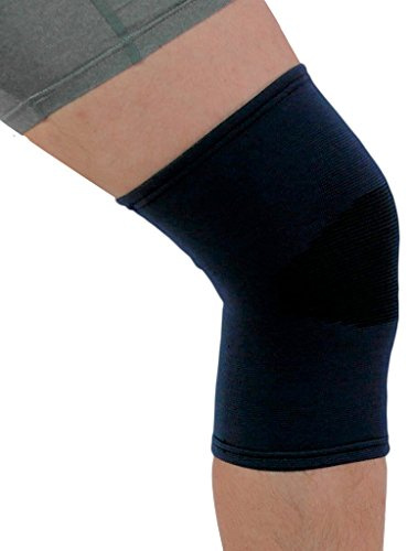 Medical Grade Elastic Compression Knee Support Navy Tubular Sleeve - 3XL = 50-54cm