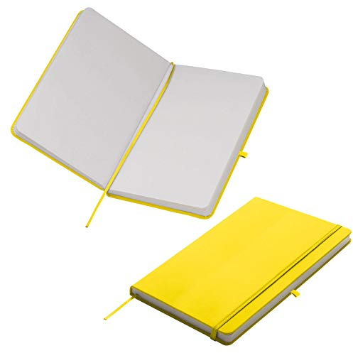 Notizbuch / DIN A5 / 160 S. / blanko / samtweiches PU Hardcover / Farbe: gelb