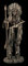 Indianer Häuptling Figur mit Friedenspfeife | Dekofigur, Dekoartikel, Westerndeko, Skulptur, Statue, Bronzeoptik, H 33 cm