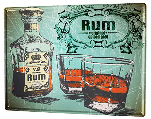 LEotiE SINCE 2004 Blechschild Plakat Motiv Rum Küchenmotiv