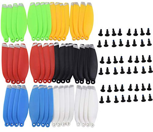 ZYGY 48PCS Propeller und Schrauben für DJI Mavic Mini Drohne Luftaufnahmen Quadcopter 4726F Paddle(6 Farben)