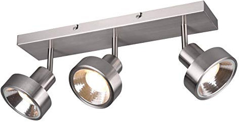 Trio Leuchten Strahler Leon 800700307, Metall Nickel matt, exkl. 3x GU10