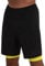 TCA Ultra Sporthose Herren kurz 2 in 1 mit Tasche - Kurze Sport Shorts Trainingshose mit Taschen - Laufhose mit Kompressions Innenhose und Reißverschluss Handytasche - Schwarz/Grün, S