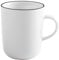 KAHLA 575335A69983C Pronto Line Becher 0,35 l Line pure black | Becher mit schwarzer Linie aus Porzellan