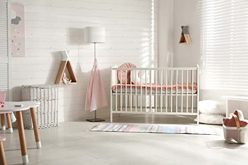 TADESSI Tapete Kinderzimmer M1-No.757 Vliestapete Rosa Weiß Streifentapete Jungenzimmer Mädchenzimmer