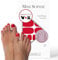 Miss Sophie Pedi Wraps - Lipstick Red Pedicure - Einfarbig, Rot, Nail Wraps for pedicure - 27 ultra-dünne selbstklebende langanhaltende Nagelfolien