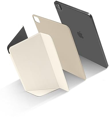 tomtoc Smart Folio Housse pour 2024 Nouveau 11 iPad Air M2, 10,9 iPad Air 5/4, 11 iPad Pro 4/3/2/1 M2, Couverture de cas Magnétique avec Couvercle de Protection pour Pencil,Repos/Réveil automatique