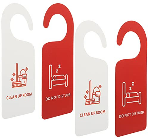 Alipis Carteles Puerta Hotel 4 Uds. Señal De Colgador De Puerta No Molestar Señales De Doble Señales De Limpieza De Puerta Para Habitación De Hotel Oficina Colgador De Puerta Hotel
