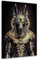 Kunstgestalten24 Leinwandbild Anubis Wandbild Kunstdruck Ägypten Gott Pharao Götter Wanddeko XXL Wandekoration Gemälde Deko Bilder Modern Art Bild Kunstwerk Canvas