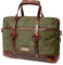 DRAKENSBERG Aktentasche 'Noah' für Herren aus gewachstem Canvas mit Leder - wasserabweisende Laptoptasche, 10L - Wald-Grün, DR00621